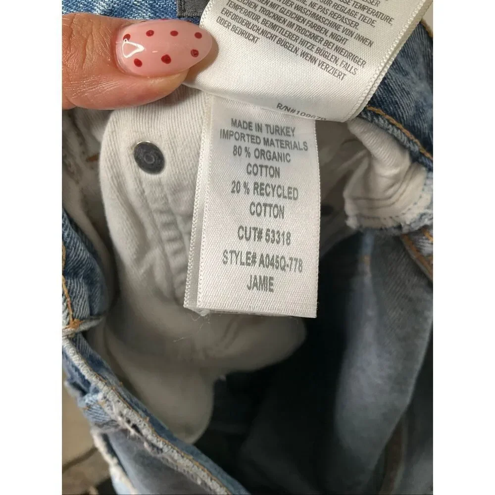 Agolde High Rise Jamie Straight Leg Jeans - Picture 10 of 11